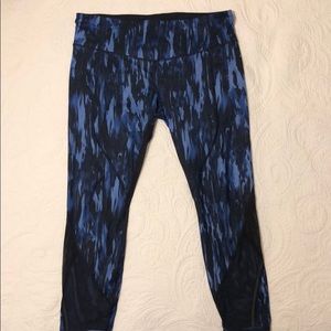 Lululemon All Meshed Up 7/8 Tight, Sz. 12